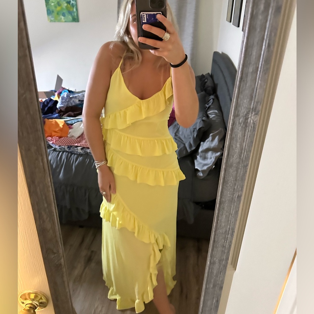 Yellow formal dress